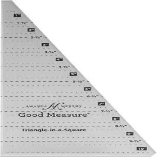 Good Measure - Amanda Murphy - Cutting Ruler - Triangle in a Square - Set of 2 {3}