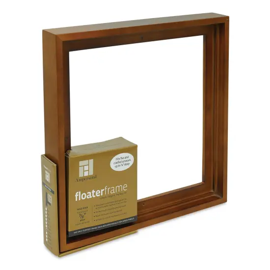 Ampersand Floaterframe - Bold, Walnut, 12" x 12", 7/8" {1}