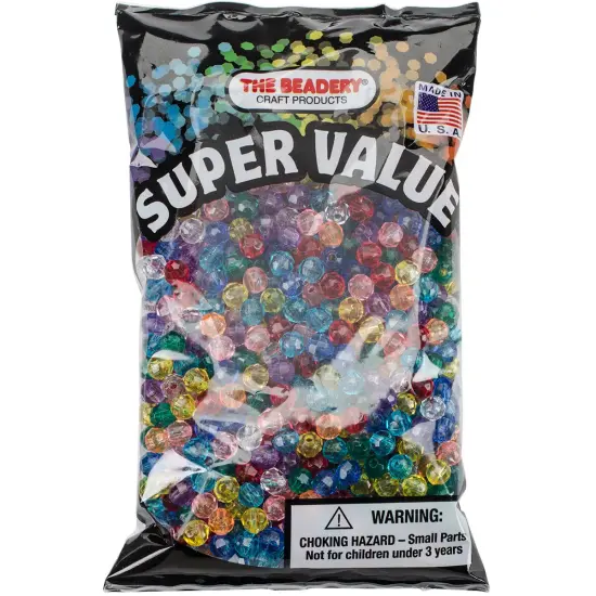 The Beadery Faceted Beads 6mm 1,080/Pkg-Multicolor {1}