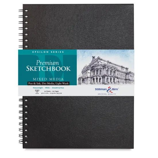 Stillman & Birn Epsilon Series Sketchbook - 12" x 9", Portrait, Wirebound, 50 Sheets {1}