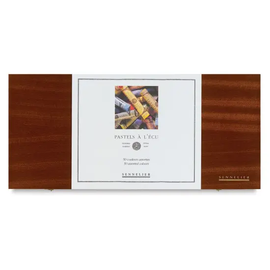 Sennelier Soft Pastels - Set of 50, Assorted Colors, Wood Box {1}