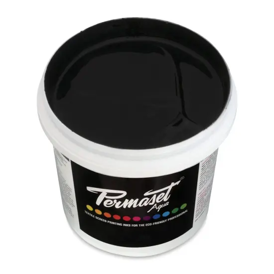 Permaset Aqua Fabric Ink - Process Black, Liter {1}