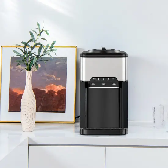 Costway 3-in-1 Water Cooler Dispenser with Built-in Ice Maker w/ 3 Temperature Settings {3}