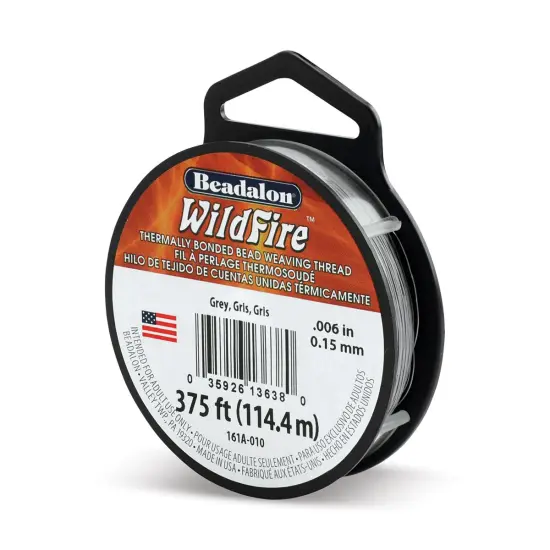 Beadalon WildFire Beading Thread - Grey, 0.006", 125 yds {1}