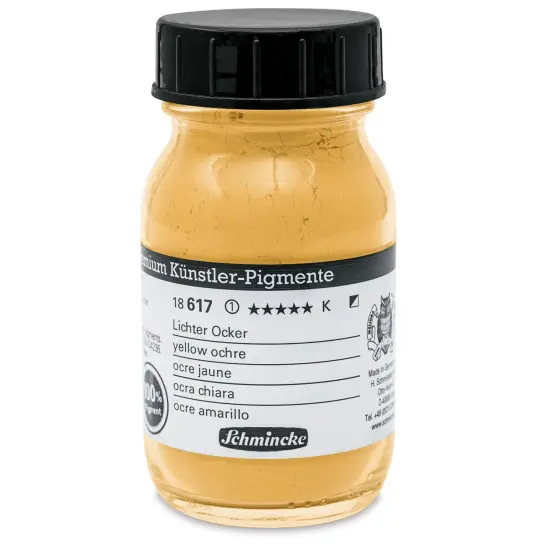 Schmincke Pigment - Yellow Ochre, 100 ml Jar {1}