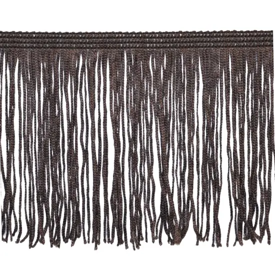 Belagio Chainette Fringe, 4" Wide, 10-Yard Bolt, Brown {1}