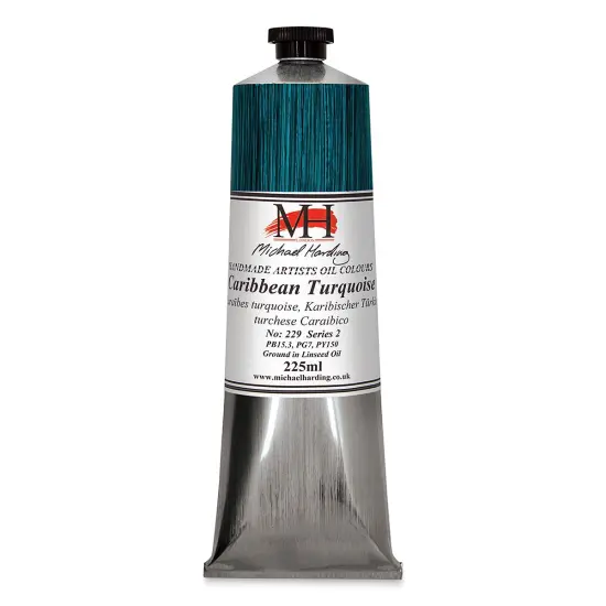 Michael Harding Artists Oil Color - Caribbean Turquoise, 225 ml tube {1}