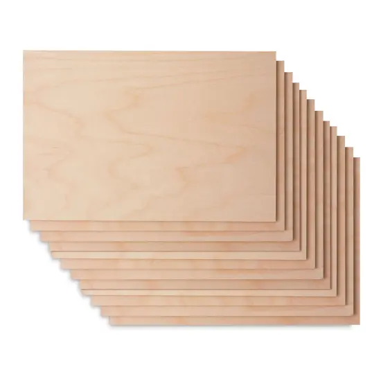 American Easel Wood Printing Blocks - 8" x 12", Pkg of 12 {2}