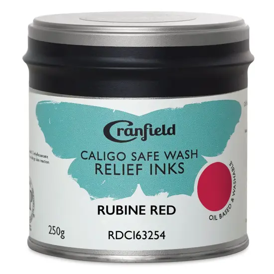 Cranfield Caligo Safe Wash Relief Ink - Rubine Red, 250 g {1}
