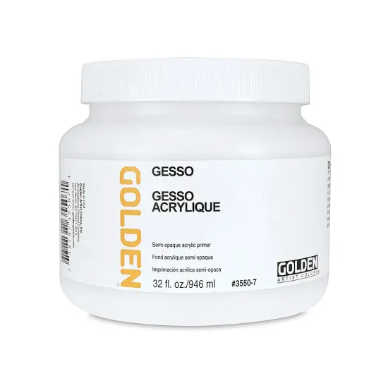 Golden Acrylic Gesso - White, 32 oz jar {2}