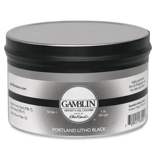 Gamblin Portland Black Litho Ink - 1 lb {1}