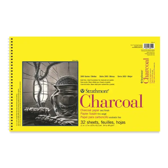 Strathmore 300 Series Charcoal Pad - 11" x 17", 32 Sheets {1}