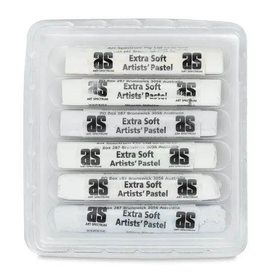 Art Spectrum Tints of White Extra Soft Pastels - Warm Tints, Set of 6 {1}