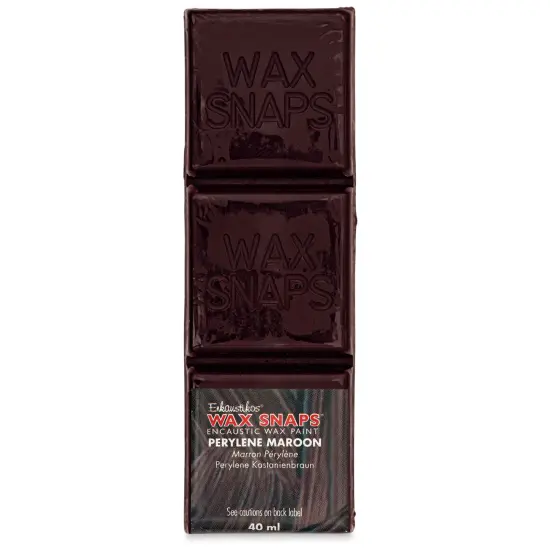 Enkaustikos Wax Snaps Encaustic Paints - Perelyn Maroon, 40 ml cake {1}