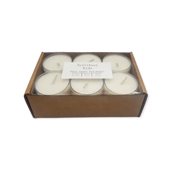 Palo Santo Patchouli Natural Soy Wax Tealights 12 Count Hand Poured with Essential & Fragrant Oils! {1}