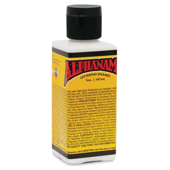 Alpha6 Alphanamel Lettering Enamel - Alpha White, 147 ml, Bottle {1}