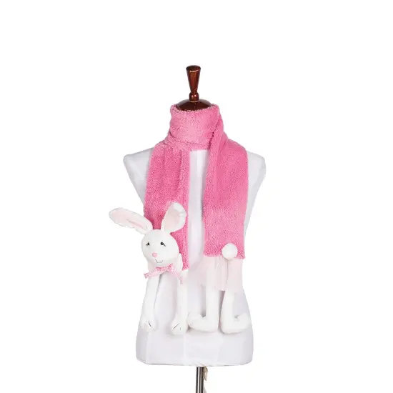 Easter Bunny Rabbit Pink Spring Scarf {1}