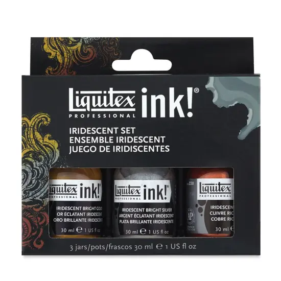 Liquitex Professional Acrylic Ink Set - Iridescent Colors, Set of 3, 30 ml {1}