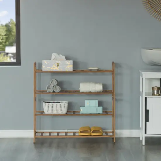 Bamboo Storage Shoe Rack, Free Standing Shoe Organizer Storage Rack {12}