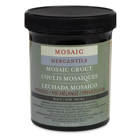 Mosaic Mercantile Pre-mixed Tile Grout - 8 oz, Black {1}