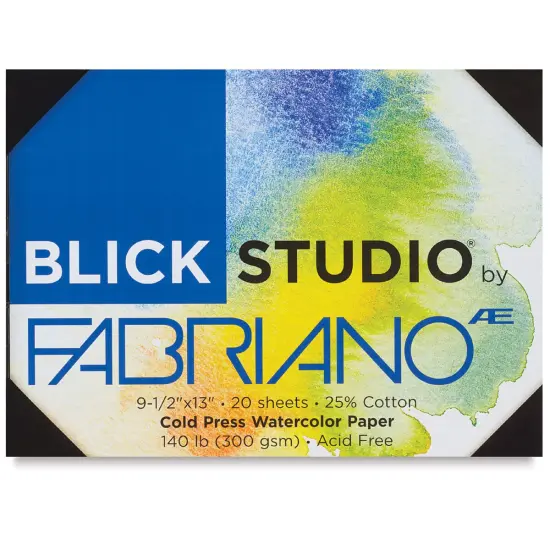 Blick Studio Watercolor Papers - Cold Press, 9-1/2" x 13", 20 Sheets {1}
