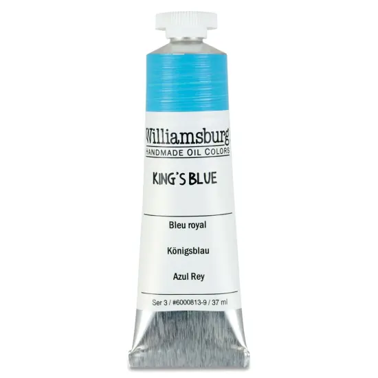 Williamsburg Handmade Oil Paints - Kings Blue, 37 ml tube {1}