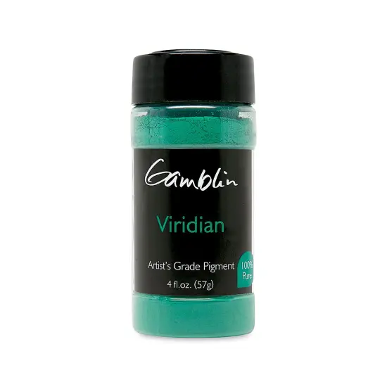 Gamblin Artist's Grade Pigment - Viridian, 4 oz bottle {1}
