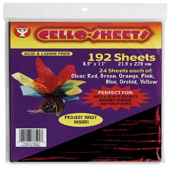Hygloss Cello Sheets - 8-1/2" x 11", 192 Sheets {1}