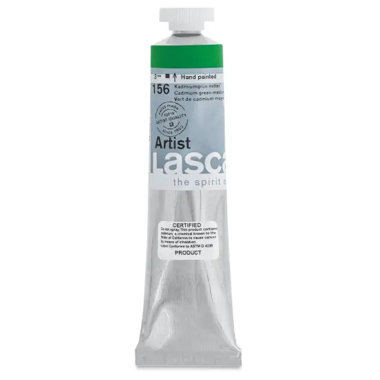Lascaux Artist Acrylics - Cadmium Green Medium, 45 ml tube {1}