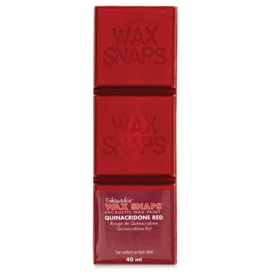 Enkaustikos Wax Snaps Encaustic Paints - Quinacridone Red, 40 ml cake {1}