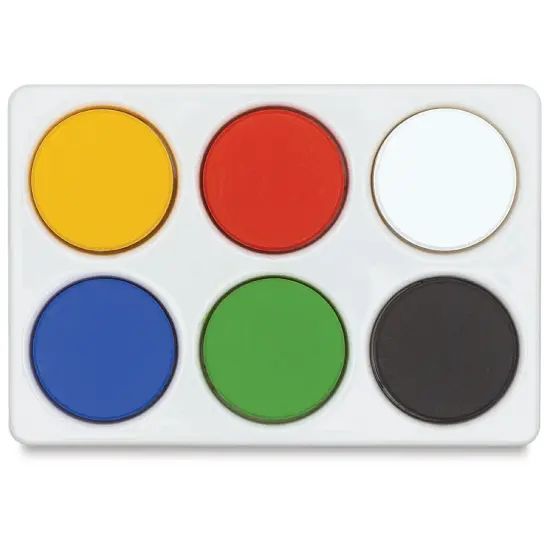 Blick Tempera Cakes - Set of 6, Cakes in Plastic Palette {1}
