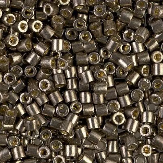Miyuki Delica Bead 8/0, DBL1852, Duracoat Galvanized Pewter {1}