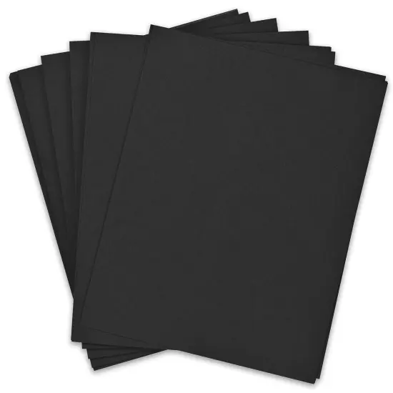 Pacon Card Stock - Black, 8-1/2" x 11", Pkg of 100 {1}
