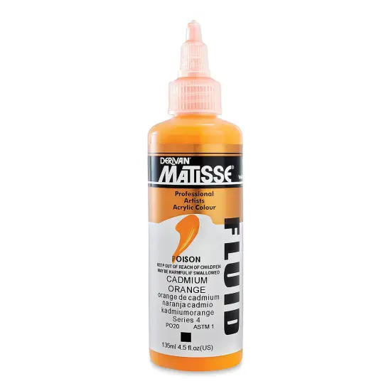 Matisse Fluid Acrylic - Cadmium Orange, 135 ml {1}