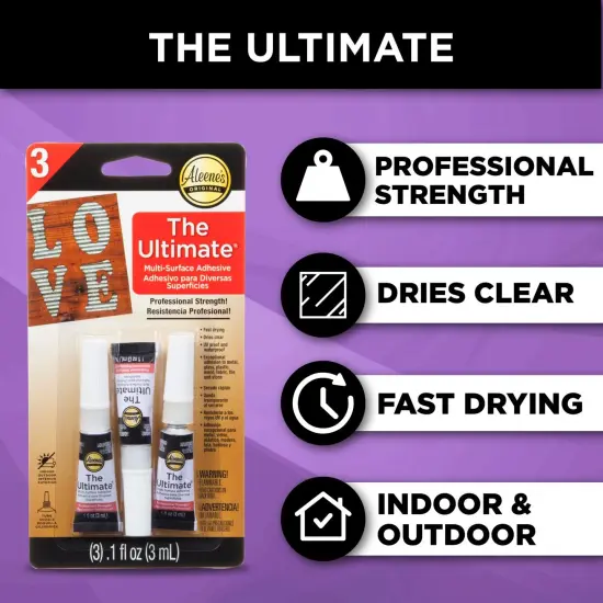 Aleene's The Ultimate Multi-Surface Adhesive .1 fl. oz. 3 Pack {3}