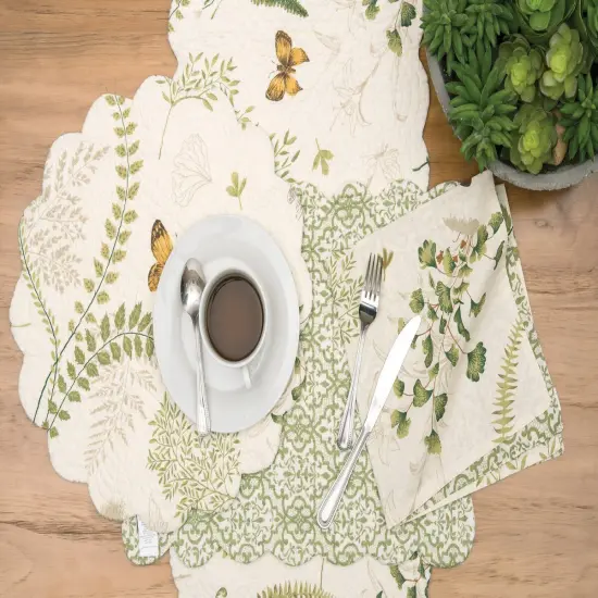 Althea Floral Cotton Reversible Napkin Set of 6 {5}