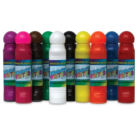 Crafty Dab Window Writer Set - Assorted colors, Set of 10, 1.6 oz tubes {1}