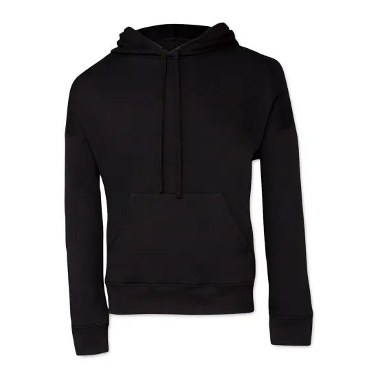 Bella + Canvas Unisex Sponge Fleece Drop Shoulder Sweatshirt - Black, X-Small {1}