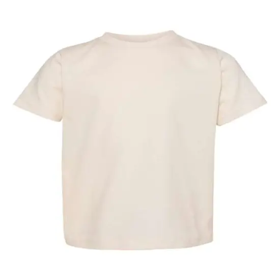Rabbit Skins&reg; Toddler Crewneck Short Sleeve Fine Jersey Tee Natural {1}