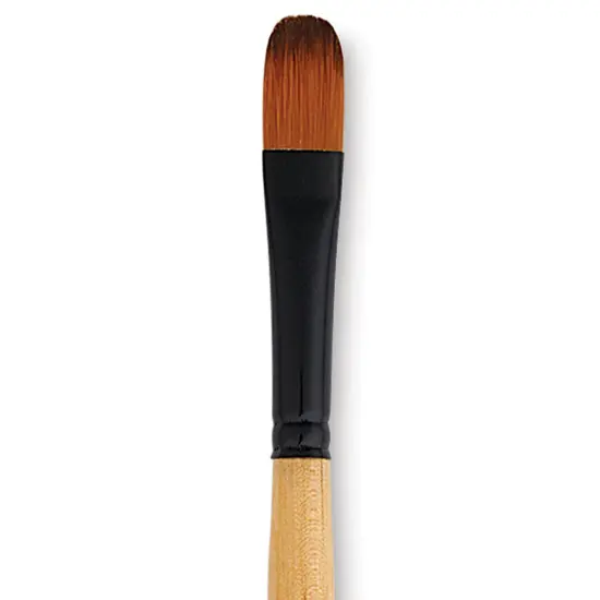 Dynasty Black Gold Brush - Filbert, Long Handle, Size 8 {1}