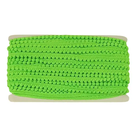 Belagio Pom Trim, 0.75" Wide, 25 Yards, Lime {1}