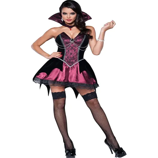 Vampiress Vamp Vampire Beauty Women's Costume {1}