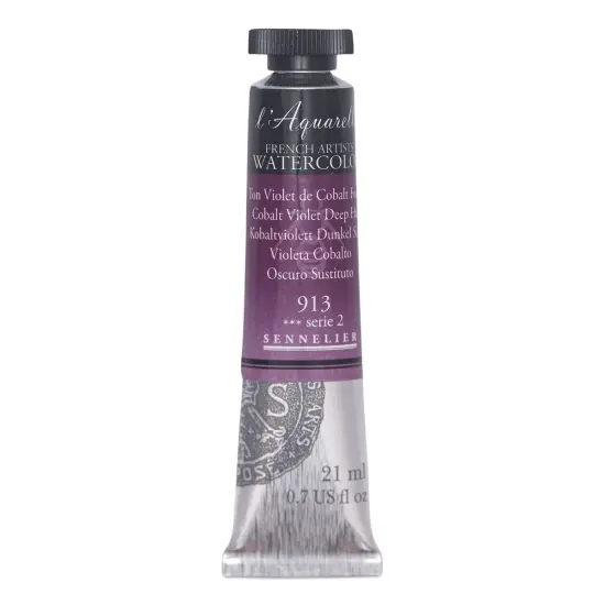 Sennelier French Artists' Watercolor - Cobalt Violet Deep Hue, 21 ml, Tube {1}