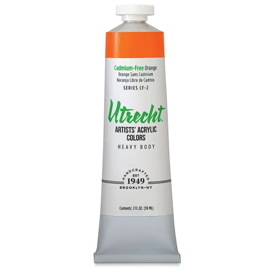 Utrecht Artists' Acrylic Colors - Cadmium-Free Orange {1}