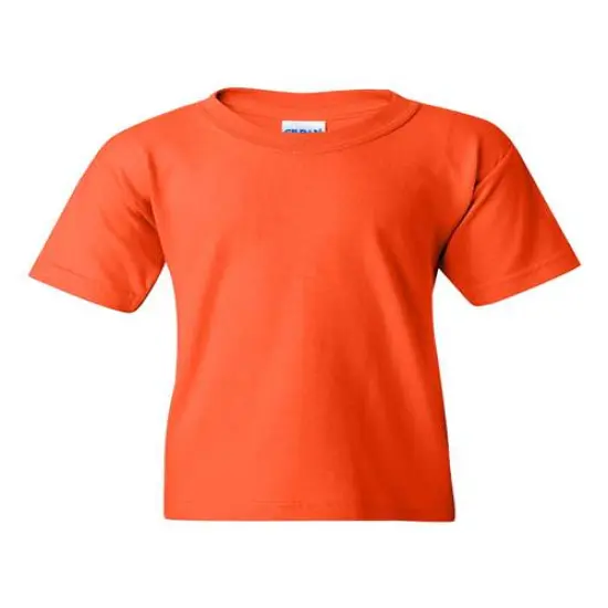 Gildan&reg; Heavy Cotton Youth Crewneck Short Sleeve T-Shirt - 5000B Orange {1}
