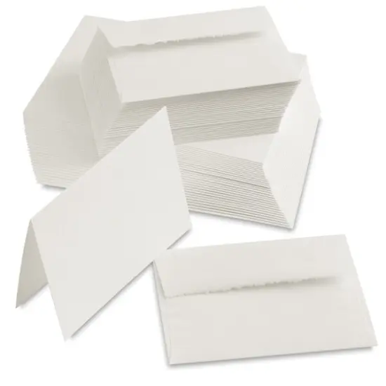 Canson Blank Watercolor Greeting Cards - White, Pkg of 30 {2}