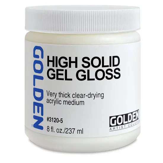 Golden Medium, Gloss- High Solid Gel,8 oz jar {1}