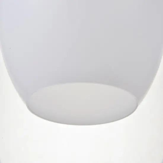 Baxter 1 Light Brass Pendant With Frosted White Glass {6}