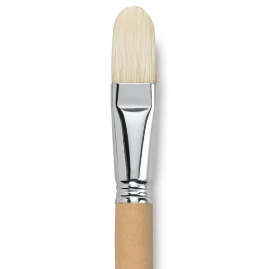 Escoda Clasico Chungking White Bristle Brush - Filbert, Long Handle, Size 22 {1}