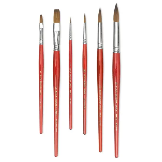 Blick Master Kolinksy Sable Brush Set - Set of 6, Short Handle {1}